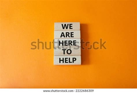 We Here Help Symbol Concept Words Stock Photo 2222686309 Shutterstock