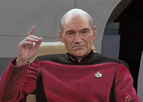 Engage Picard Star Trek Ted Elston Paintings And Prints