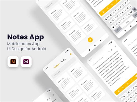 Mobile Notes App Ui Design Template Uplabs