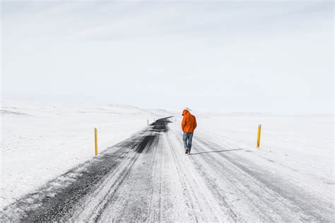 5472x3648 Guy Iceland Windy Winter Solitude Adventure Man Route