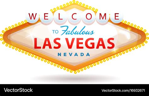 Welcome To Fabulous Las Vegas Sign Royalty Free Vector Image