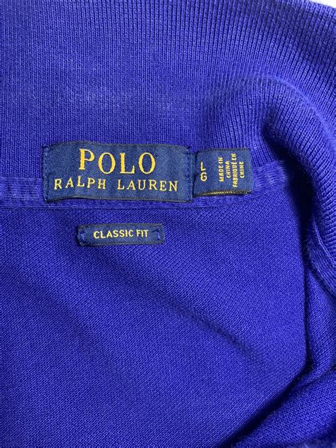Classic Fit Blue Polo Ralph Lauren Size Lg Rn 41381 Ebay