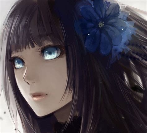 Anime For Anime Girl With Brown Hair And Blue Eyes