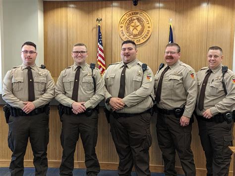 Sheriff S Office Welcomes Five New Deputies 06 20 2022 Press Releases Tom Green County Tx