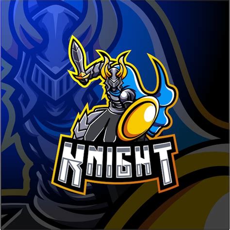 Premium Vector Knight Esport Mascot Logo