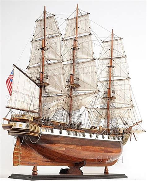 Uss Constellation Frigate Wooden Tall Ship Model 38 Semi Assembled