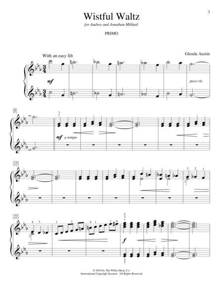Wistful Waltz By Glenda Austin Glenda Austin Digital Sheet Music For Download And Print Hx