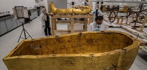 after 3 300 years king tut s coffin leaves his tomb for the first time ever