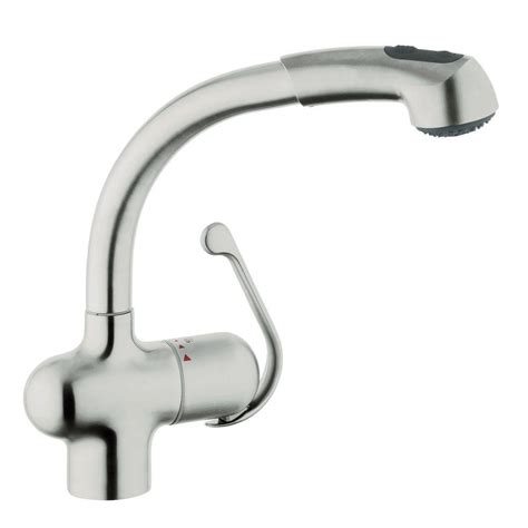 Finish brushed nickel infinity finish. Ladylux Plus Single-Handle Pull-Out Sprayer Kitchen Faucet ...
