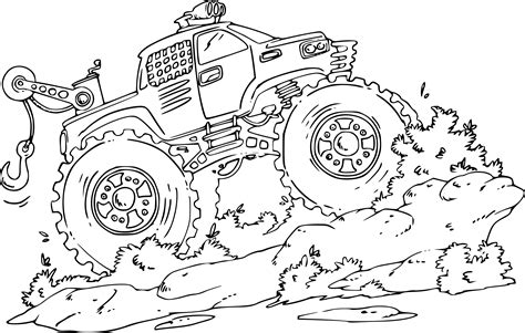 Free printable monster coloring pages for kids that you can print out and color. jeux de coloriage monster truck