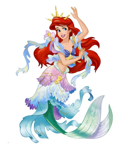 Ariel Little Mermaid Character Clip Art Library