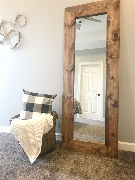 How To Build A Diy Wood Mirror Frame The Holtz House Wooden Mirror