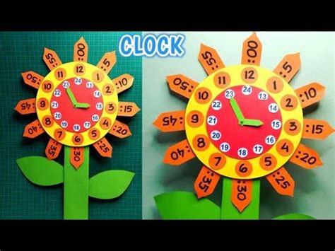 Clock Making Using Cardboard Cara Membuat Jam Dinding Dari Kardus