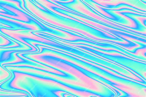 Premium Photo Holographic Abstract Background In Pastel Neon Color