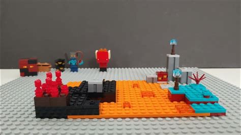 Lego Minecraft Nether Bastion Speedbuild Youtube