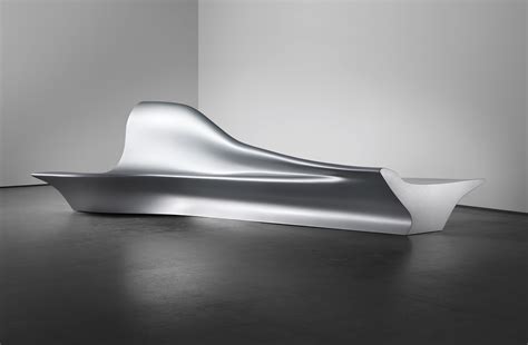 Zaha Hadids Aluminium Bench Sold For £80500 Zaha Hadid Zaha Hadid