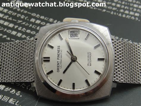 Antique Watch Bar Orient Fineness Ultra Matic 35j Incabloc Waterproof