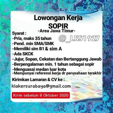 Info loker driver yang selalu update. Loker Driver Truk Guda - Lowongan Kerja Kurir Jne Jakarta ...