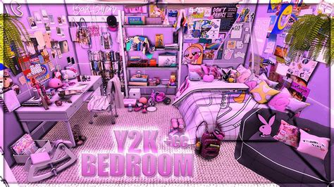 💗 Y2k Baddie Bedroom Cc Folder And Download Sims 4 Speed Build Youtube