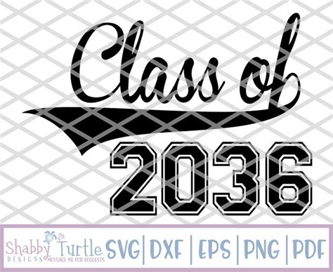 Class Of 2036 SVG DXF EPS Cutting File Cricut Cut File Etsy