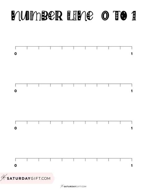 Number Line 0 To 1 6 Cute And Free Printable Worksheets