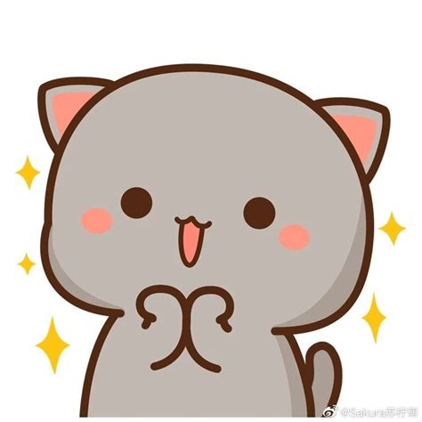 Pin De Ly Kakada En Cat Lovely Gato Anime Pegatinas Bonitas Gatitos