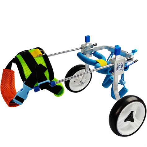 【新品】航空級オールアルミ製犬の車椅子 後肢アシスト 歩行器 ペットスクーター 小型犬用2輪 犬猫通用 ブラケット 軽便 後ろ足麻痺のワン