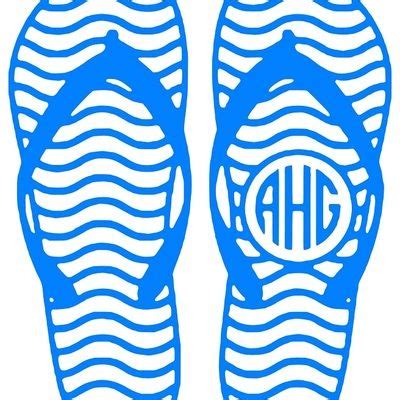 Download Monogram flip flop decal wave design | Car decals, Wave ...