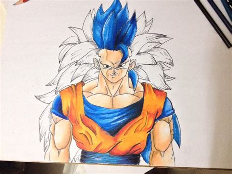 Drawing Of Goku Super Saiyan Blue 3 Dragonballz Amino
