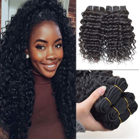 7a Brazilian Deep Curly Hair Weave 3 Bundles 100 Human Hair Extension 8 30 Top Unprocessed