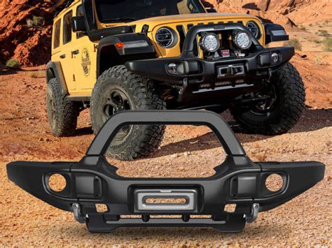 Aev Style Full Width Steel Front Bumper For Jeep Wrangler Jl Buy Jeep