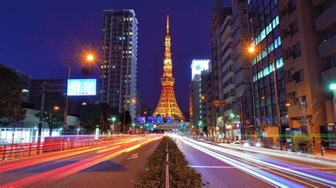 Tokyo Tower Night City Scenery 4k Wallpaper Iphone Hd Phone 50 Off