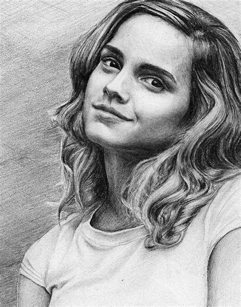 Pencil Portrait Mastery Emma Watson By Pencilplane Discover The Secrets Of Drawing Realistic
