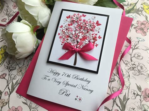 Easy to do, and when added a picture or a quote special to that person, we instantly give the birthday card a lot more meaning. Luxury Birthday Cards - Handmade CardsPink & Posh