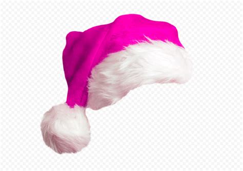 Hd Cute Real Pink Christmas Santa Claus Hat Png Citypng