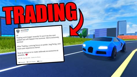 Jailbreak Trading Leaks And News Release Date Confirmed Roblox