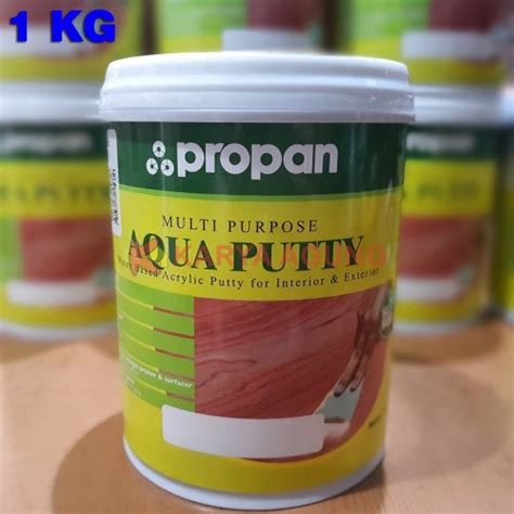 jual dempul acrylic propan aqua putty 1 kg waterbased multi purpose white kota makassar