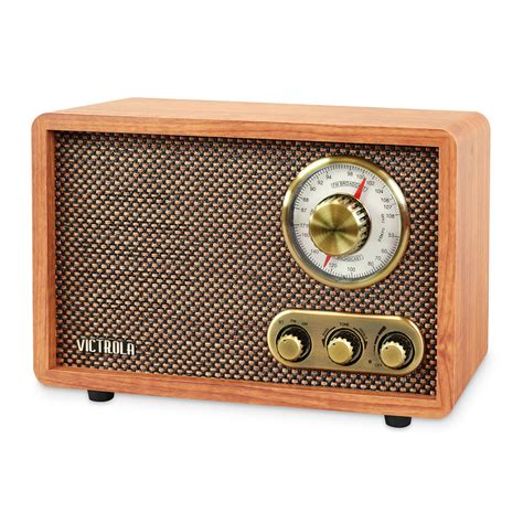Victrola Retro Wood Bluetooth FM/AM Radio with Rotary Dial - Victrola.com