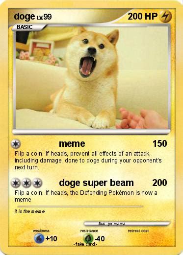 Pokémon Doge 2384 2384 Meme My Pokemon Card