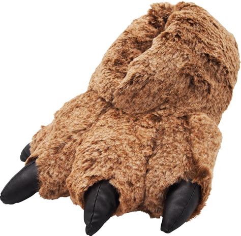 Norty Norty Grizzly Bear Stuffed Animal Claw Slippers Plush Paw