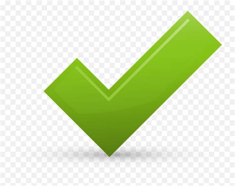 Confirm True Simbolo Correto Png Emojigreen Checkmark Emoji Free
