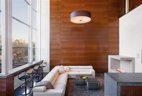 Modern wood paneling has a new look. 20 Rooms with Modern Wood Paneling