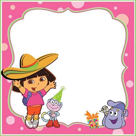 Dora The Explorer Free Invitation Templates Convites De Festa De