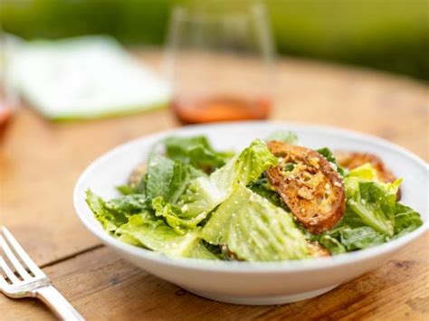 Caesar Salad With Parmesan Croutons Recipe Ina Garten Food Network