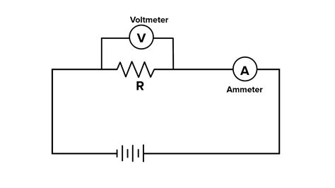 Circuit Diagram Connecting Voltmeter And Ammeter