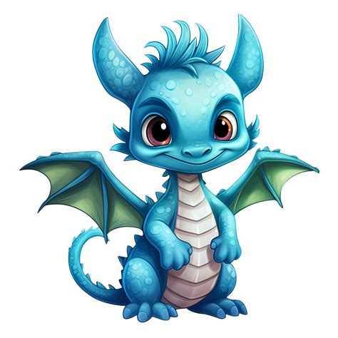 Cute Baby Dragon Clipart Illustration Ai Generative 28752716 Png