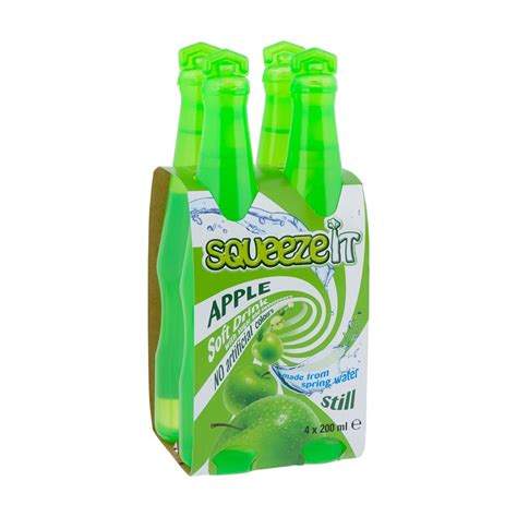 Squeeze It Apple And Blackcurrant Juice Drink 4 Pack Poundstretcher