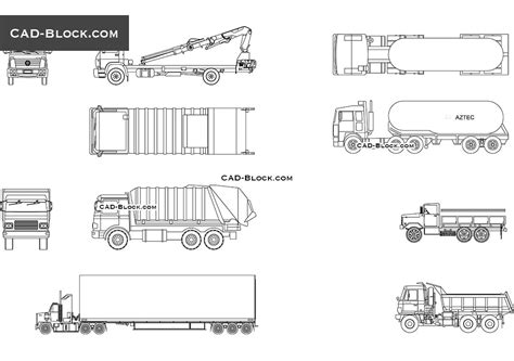 Truck Crane Truck Crane Cad Block