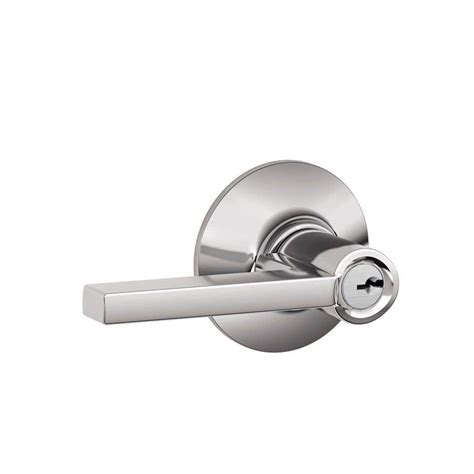 Schlage Latitude Bright Chrome Keyed Entry Door Handle F51a Lat 625