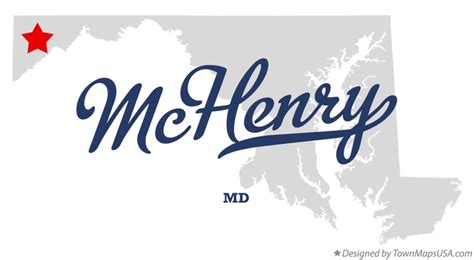 Map Of Mchenry Md Maryland